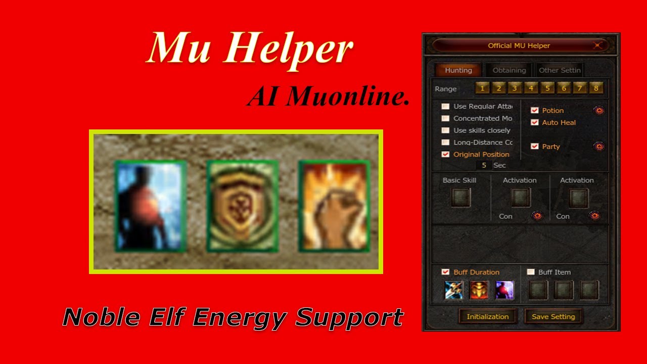 Mu Helper Button Mu Helper / ตั้งค่าบอท เอลเวท /offlevel บอทออฟไลน์เชิฟเถื่อน ...