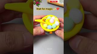 Diy magic toy with clay craft 🪀😱 Easy kids crafts #shorts #creativekids #funny #kidscraft #diycraft
