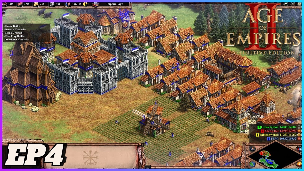 Age Of Empires II [1999] - Skirmish 4 Players Island Conquer [EP4] 