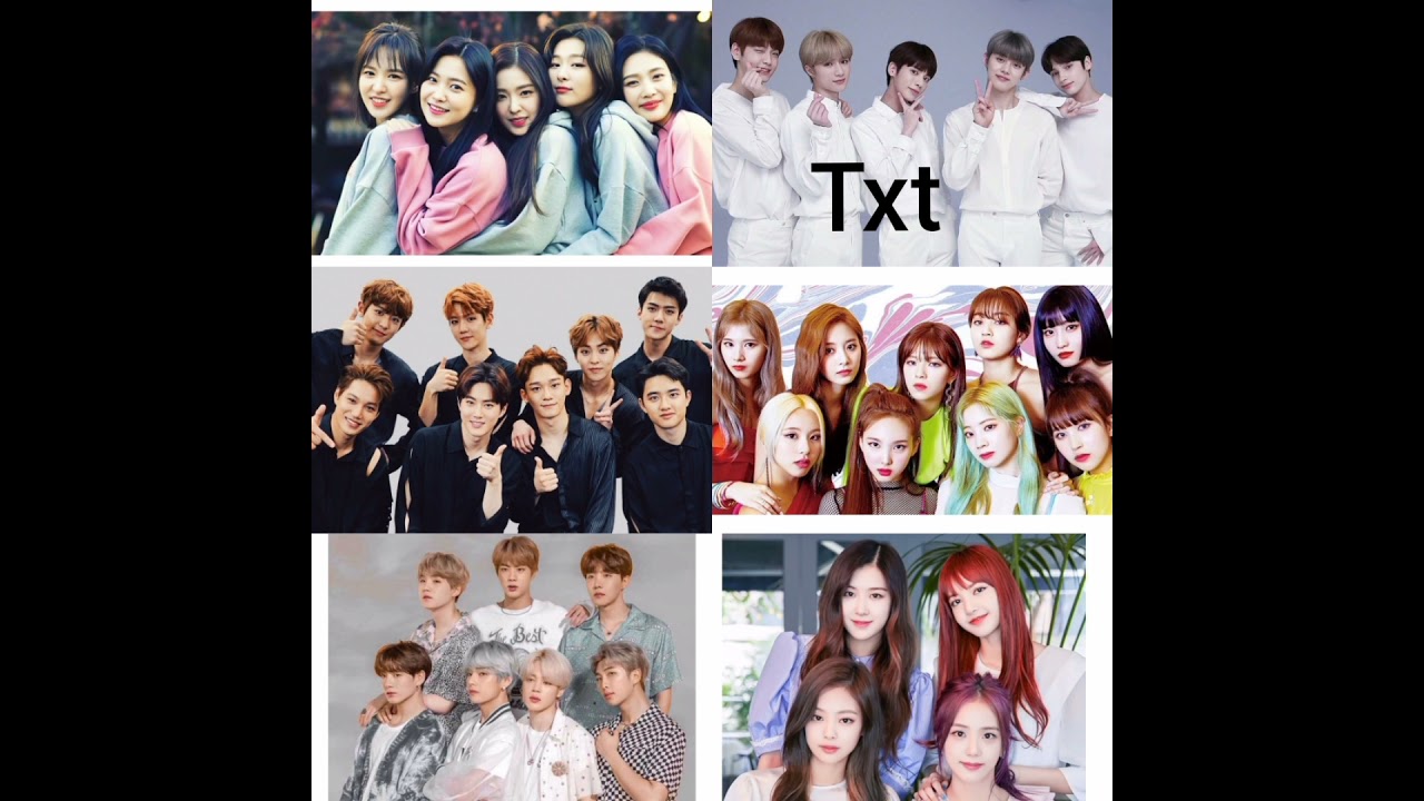 Red velvet. txt. exo. twice. bts black pink - YouTube