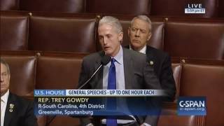Gowdy Honors Fallen Police Officers on House Floor