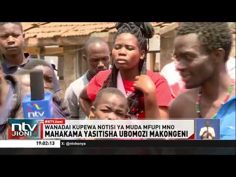 Nairobi Mahakama Yasitisha Kwa Muda Ubomoaji Wa Nyumba Katika Mtaa Wa Makongeni