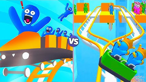 ROLLER 🛼 COASTER GAMEPLAY vs RUNNER COASTER 🎢 ULTRA GAMEPLAY / Android,iOS”Gameplay