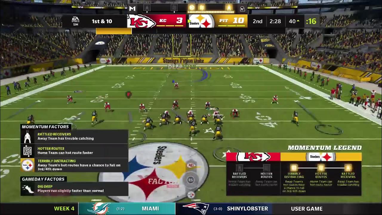 Cheifs vs Steelers CPU CFM YouTube Cheifs vs Steelers CPU CFM YouTube