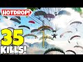 World record hotdrop on aerial platform in call of duty mobile battle royale