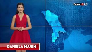 Daniela Marin - prezentatoare meteo. Prima dată live