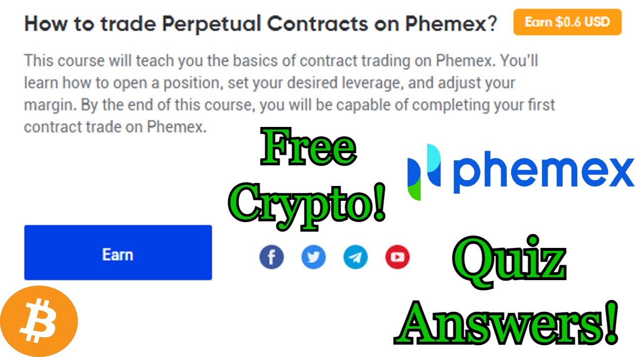How to trade Perpetual Contracts on Phemex? Free USD! Phemex Quiz Answers!  - YouTube