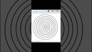 Draw Optical illusion in computer Using MS Paint | #mspaint #computer #trendingshorts #viralshorts