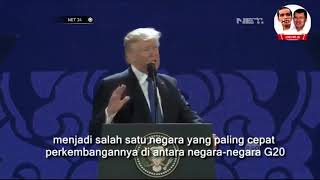 Pidato Donald Trump Tentang Indonesia NET24
