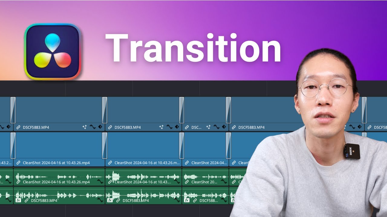 Davinci Resolve トランジションを複数クリップに一括で追加する方法