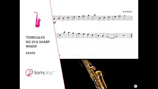 G Sharp Minor Alto Saxophone Scale (Sheet Music and Backing Track) 🎷