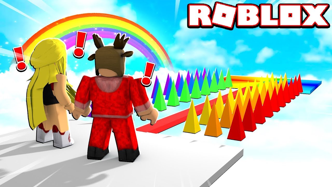 Roblox Rainbow Obby Trolls My Little Sister Youtube - fortnite rainbow obby roblox