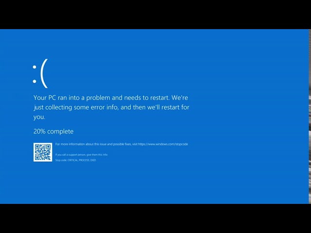 Animated ] Blue Screen Of Death Head