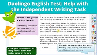 Duolingo English Test: Help with the Independent Writing Task