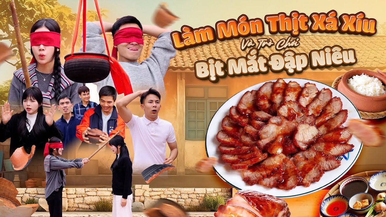 LÀM MÓN THỊT XA XÍU VÀ TRÒ CHƠI BỊT MẮT ĐẬP NIÊU | Hai Anh Em Phần 888 | Phim Hài Hước Gãy Media