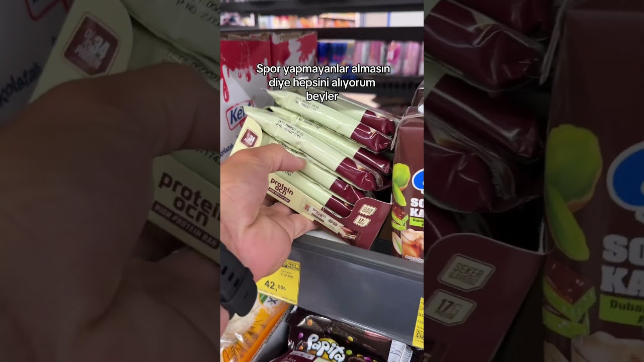 Kaslanıcam diyip almayın şu protein barları tadı güzel 