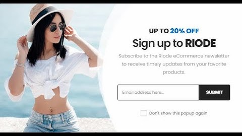 Riode WordPress (How to change-remove content of Newsletter popup Riode with Elementor)