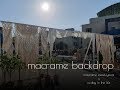 Macrame backdrop / 마크라메 백드롭 / 행사인테리어 / 카페인테리어 / 홈인테리어