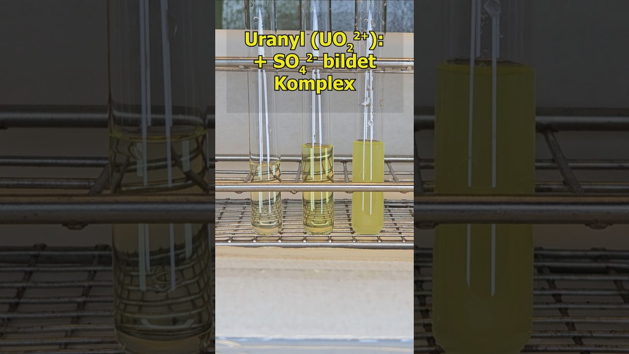 Uran bildet in Schwefelsäure Komplexe 