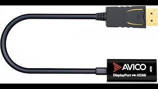 Avico 6ft DP to HDMI Cable – 4K/60, 2K/144 Review - Pros &amp; Cons - Avico DisplayPort to HDMI adapter