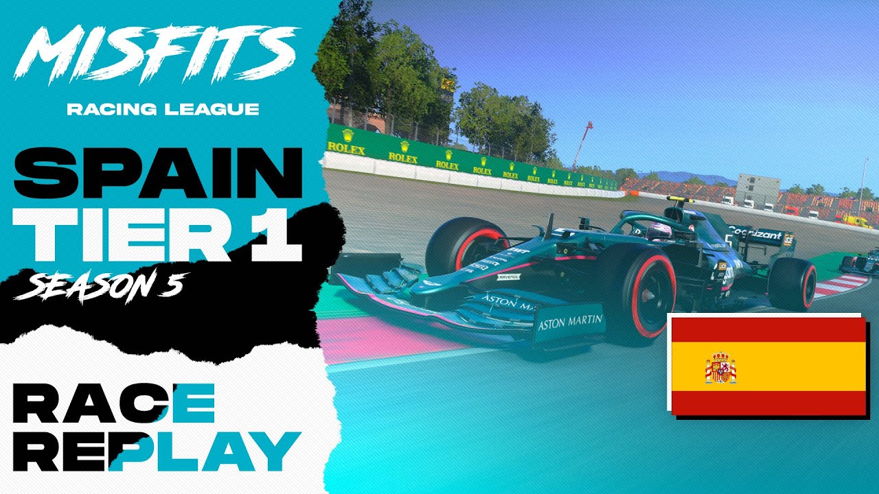 F1 2021 Spanish GP! Tier 1 Race Replay! - League Racing!
