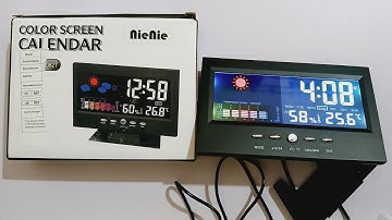 Digital Colour Screen Calendar With Weather Monitor 8082T