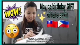 ?BIRTHDAY GIFT NI BABE SAKIN? | ANNABANANAVLOGS | Filipino Taiwanese couple