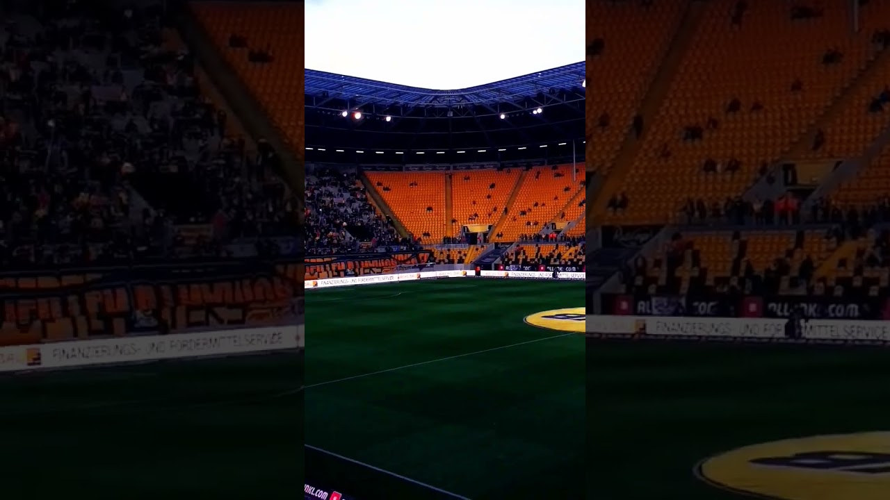 Dynamo Dresden gegen Halle 04.10.2023. Noch 60 Minuten. 