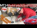 Jaguar XK8 Pedal pitches &amp; pad shape. Design Auto to Manual transmission conversion XKR X100 MT14