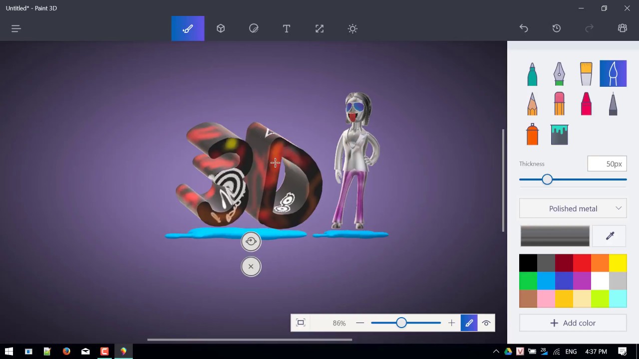 Paint 3D - Công Cụ Vẽ 3D Miễn Phí Ngày Trong Windows 10 - Youtube