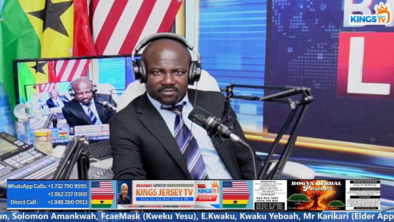 MORNING SHOW ON KINGS JERSEY RADIO/TV - GHANA POLITICS, ENTERTAINMENT, INTERVIEWS, NEWS AND MORE.