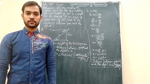 Chapter/12. Applications of Trigonometry (Exercise - 12.1 problems)