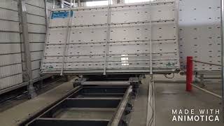 Humam vertical glass sorting system