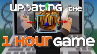 Updating My Made In 1 Hour Roblox Game Give Away