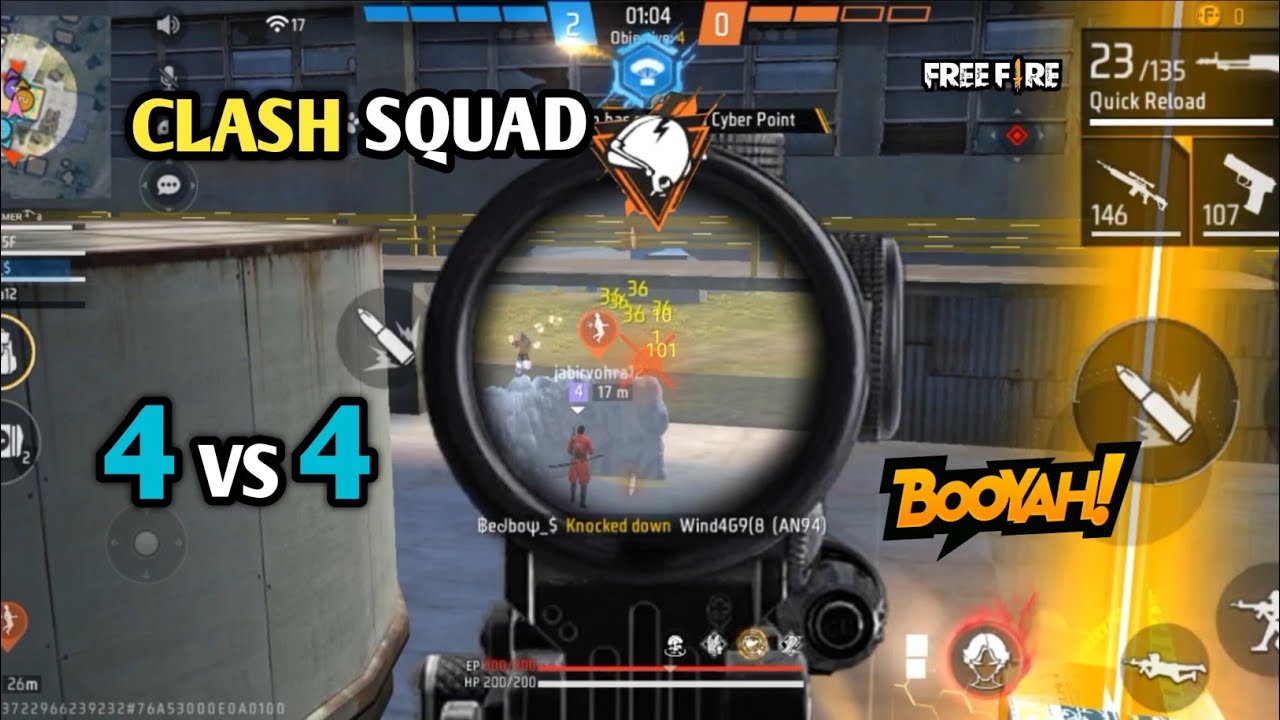 Clash Squad Gameplay Must Watch | Free Fire Clash Squad | Garena Free ...