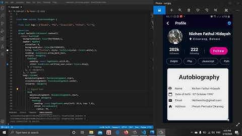 Membuat Autobiography menggunakan Flutter
