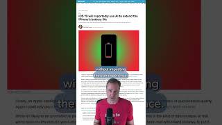 iOS 19 will us AI to extend battery life