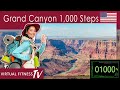 Virtual guided tour  1000 steps  10 minute indoor walking workout in the grand canyon  south rim