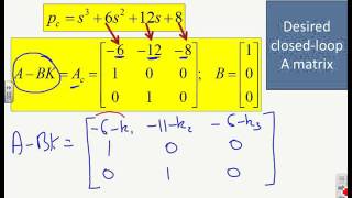 State space feedback 5 - tutorial examples and use of MATLAB