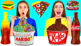 Gummy vs Chocolate vs Real Noodles Challenge | Funny Moments by FUN FOOD
