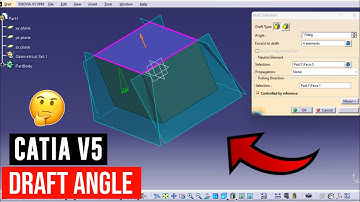 Draft angle in catia v5 | how to use draft angle command in catia v5 | catia v5