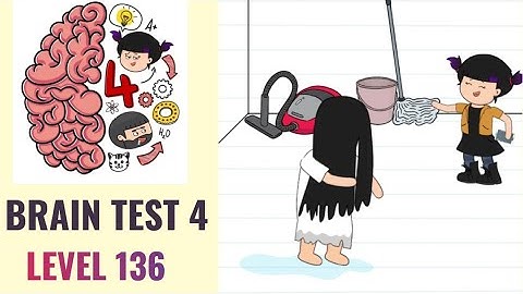 🧠 Brain Test 4 Level 136 | Hehe! Tiki is trying to scare me again expose her! | Walkthrough