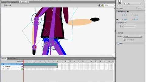 Flash Cs5: Animate a cartoon figure with The Bone Tool