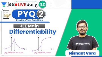JEE: Differentiability PYQ - 2 | JEE Main | Unacademy JEE | JEE Maths | Nishant Vora