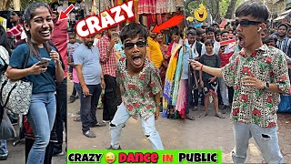 Funny and Crazy Dance in Crowd❤||Crazy Dance in Public||Public Reaction Prank Video||Comedy