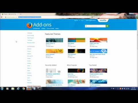 How to change firefox theme