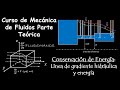68. Conservación de Energía: Línea de gradiente hidráulico y energía