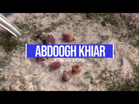 How To Make Abdoogh Khiar Persian Yogurt Cold Soup 
