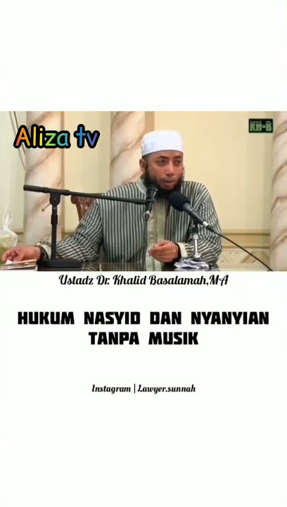 Hukum Nyanyi Tanpa Musik | Ustadz Khalid Basalamah