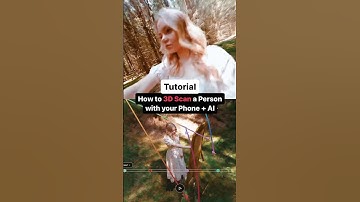 Tutorial: 3D Scanning a Person with your Phone + Ai 📱🤖 #ai #tutorial #nerf #lumaai #shorts